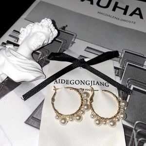 Brand new gold-plated earrings